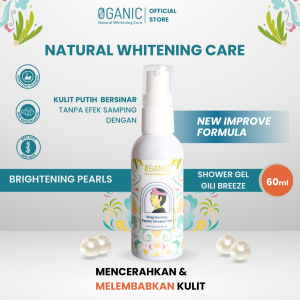 Oganic Natural Whitening Care Brightening Pearls Shower Gel Gili Breeze 60 ml