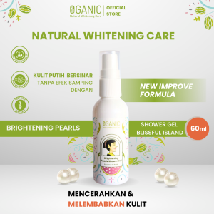 Oganic Natural Whitening Care Brightening Pearls Shower Gel Blissful Island 60 ml